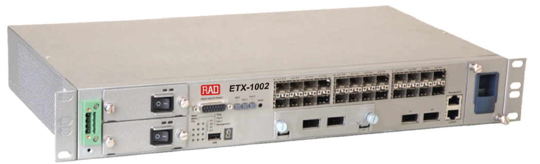 ETX-1002 10-Gigabit Carrier Ethernet Aggregation Switch from RAD