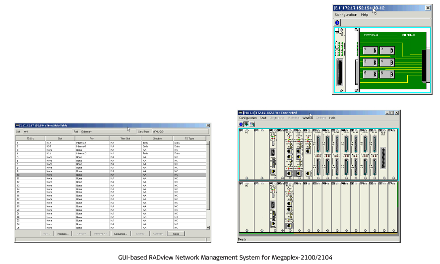 GUI-based RADview network management