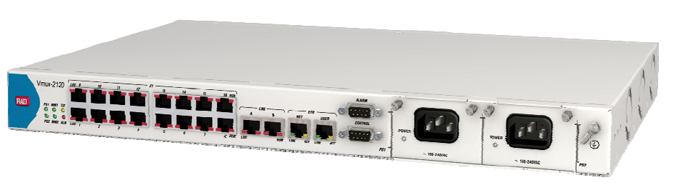 RAD Vmux-2120 E1 / T1 Universal Voice Compression Gateway -VMUX-2120/ACR/VC/16T1
