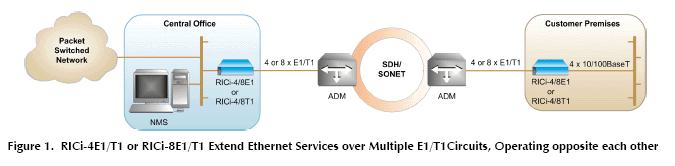 RICi-4E1, RICi-4T1, RICi-8E1 and RICi-8T1 application