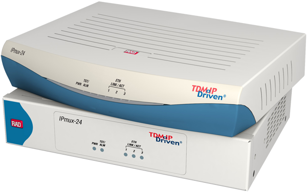 RAD IPmux-24 TDM Pseudowire Access Gateway - T1 or E1 over IP