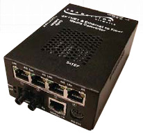 S4TEF1014-110 and S4TEF1015-110 4 x T1/E1/J1 + Ethernet Fiber Mux from Transition Networks